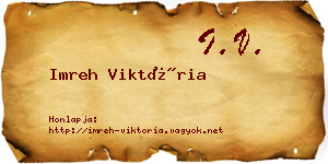 Imreh Viktória névjegykártya